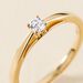 Bague Soltaire Iris Or Jaune Diamant - Bagues solitaires Femme | Histoire d’Or