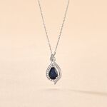 Collier Angelika Or Blanc Saphir Et Diamant - Colliers Femme | Histoire d&rsquo;Or