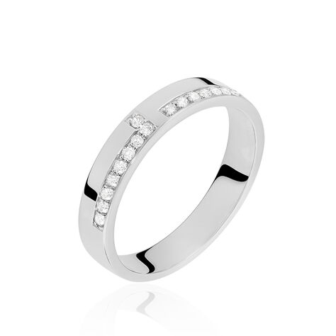 Alliance Boree Or Blanc Diamant - Alliances Femme | Histoire d’Or