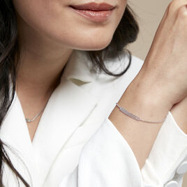 Bracelet Capucine Argent Blanc - Bracelets fantaisie Femme | Histoire d’Or