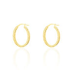 Cr&eacute;oles Udara Or Jaune - Boucles d'oreilles cr&eacute;oles Femme | Histoire d&rsquo;Or