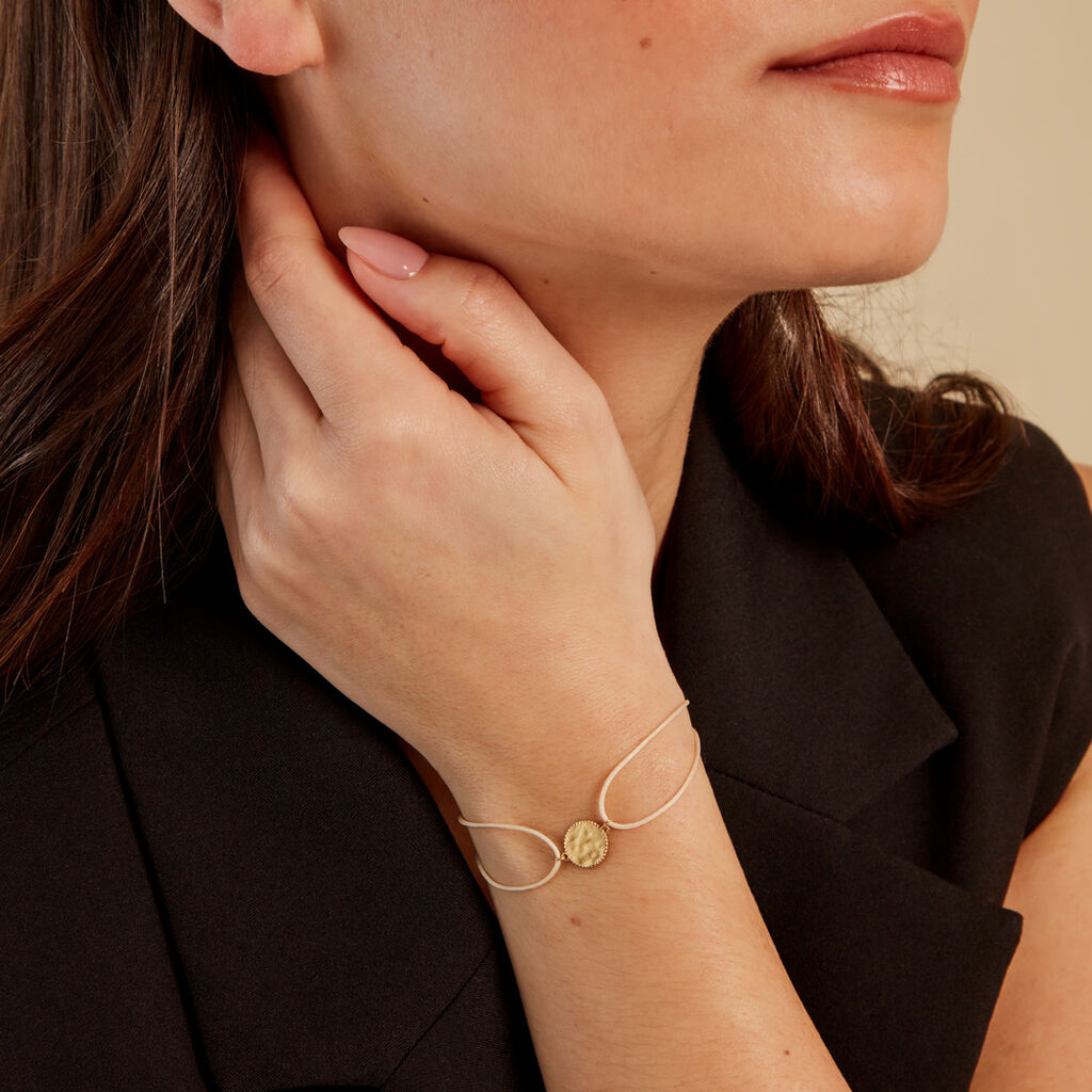 Bracelet Anchjo Or Jaune - Pendentifs Baptême Famille | Histoire d’Or