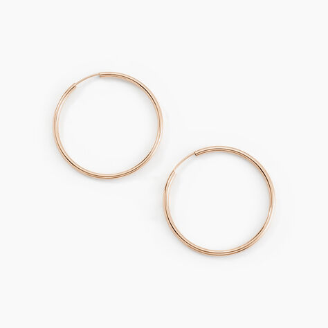 Créoles Valencina Or Rose - Boucles d'oreilles créoles Femme | Histoire d’Or