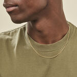 Cha&icirc;ne Ixia Maille Gourmette Diamantee Or Jaune - Chaines Famille | Histoire d&rsquo;Or