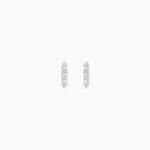 Boucles D'Oreilles Puces Susumu Argent Blanc Oxyde De Zirconium - Boucles d'oreilles fantaisie Femme | Histoire d&rsquo;Or