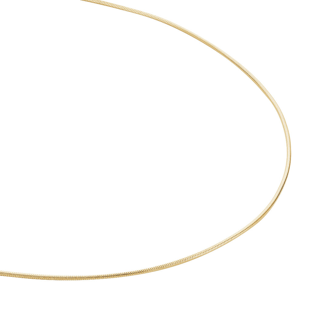 Cha&icirc;ne Norma Maille Queue De Souris Plaque Or Jaune - Chaines Femme | Histoire d&rsquo;Or