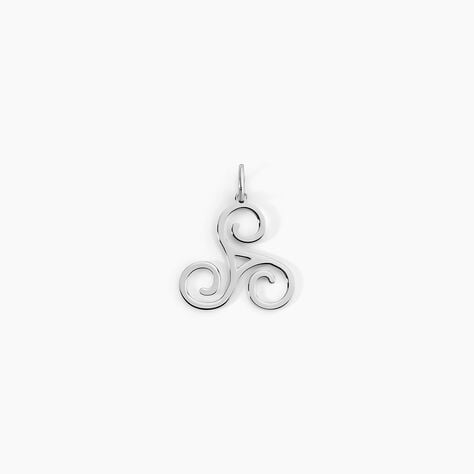 Pendentif Helge Argent Blanc - Pendentifs symboliques Famille | Histoire d&rsquo;Or