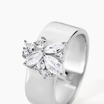 Bague Kirsi Argent Blanc Oxyde De Zirconium - Bagues avec pierre Femme | Histoire d&rsquo;Or