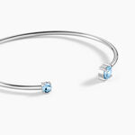 Bracelet Jonc Rio Argent Blanc Oxyde De Zirconium - Bracelets joncs Femme | Histoire d&rsquo;Or