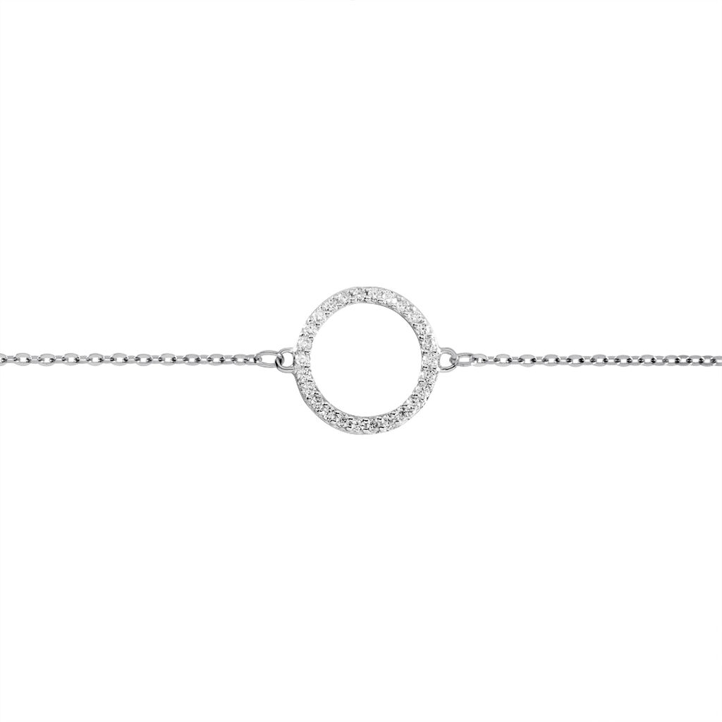 Bracelet Francesca Argent Blanc Oxyde De Zirconium - Bracelets Femme | Histoire d’Or