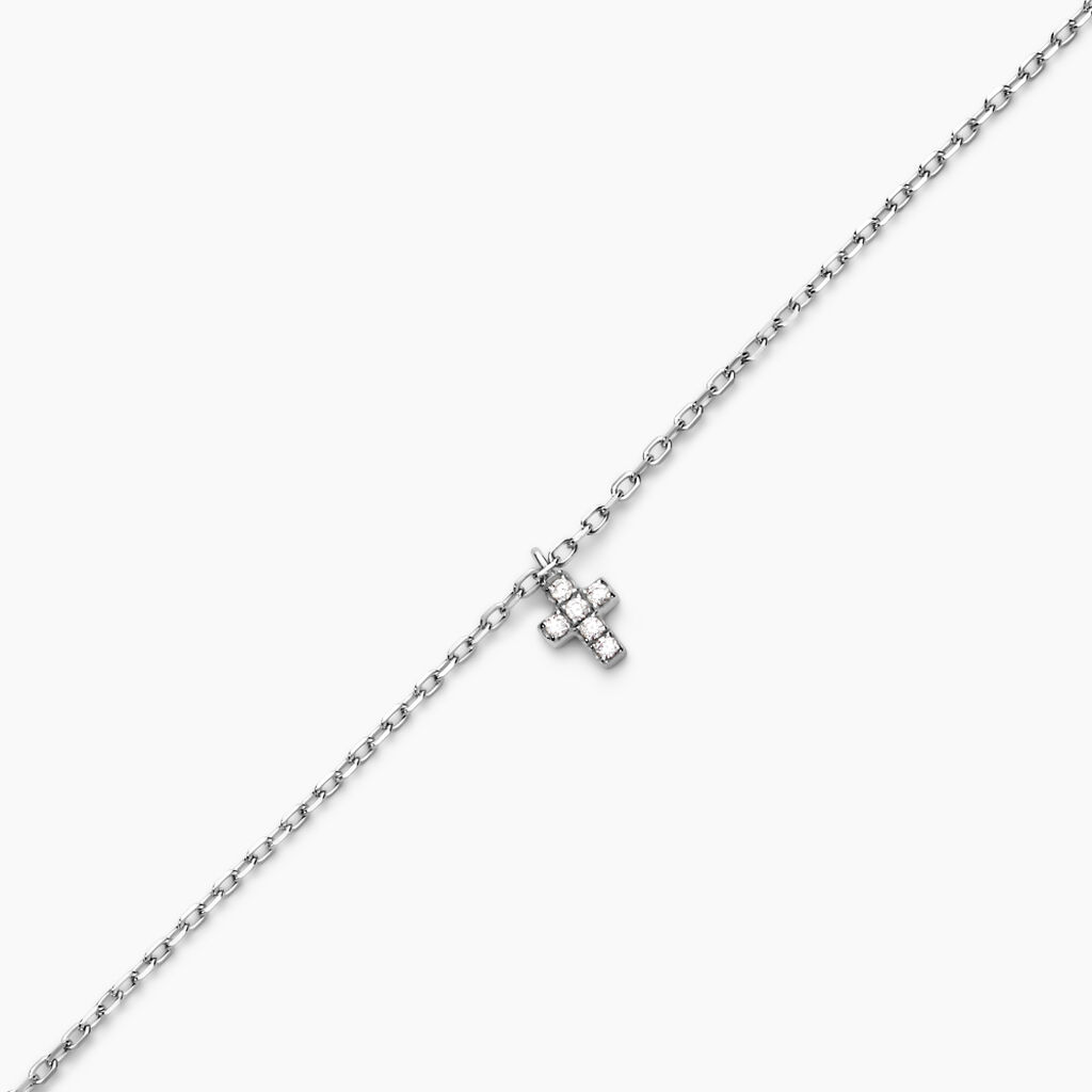 Bracelet Siem Argent Blanc Oxyde De Zirconium - Bracelets Femme | Histoire d’Or