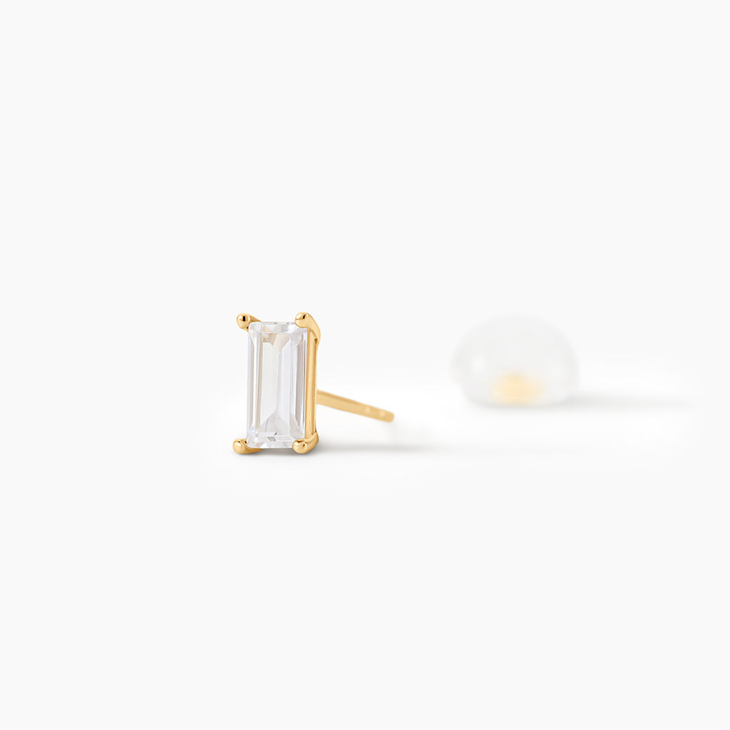 Boucles D'oreilles Puces Giroflee Or Jaune Oxyde - Clous d'oreilles Femme | Histoire d&rsquo;Or