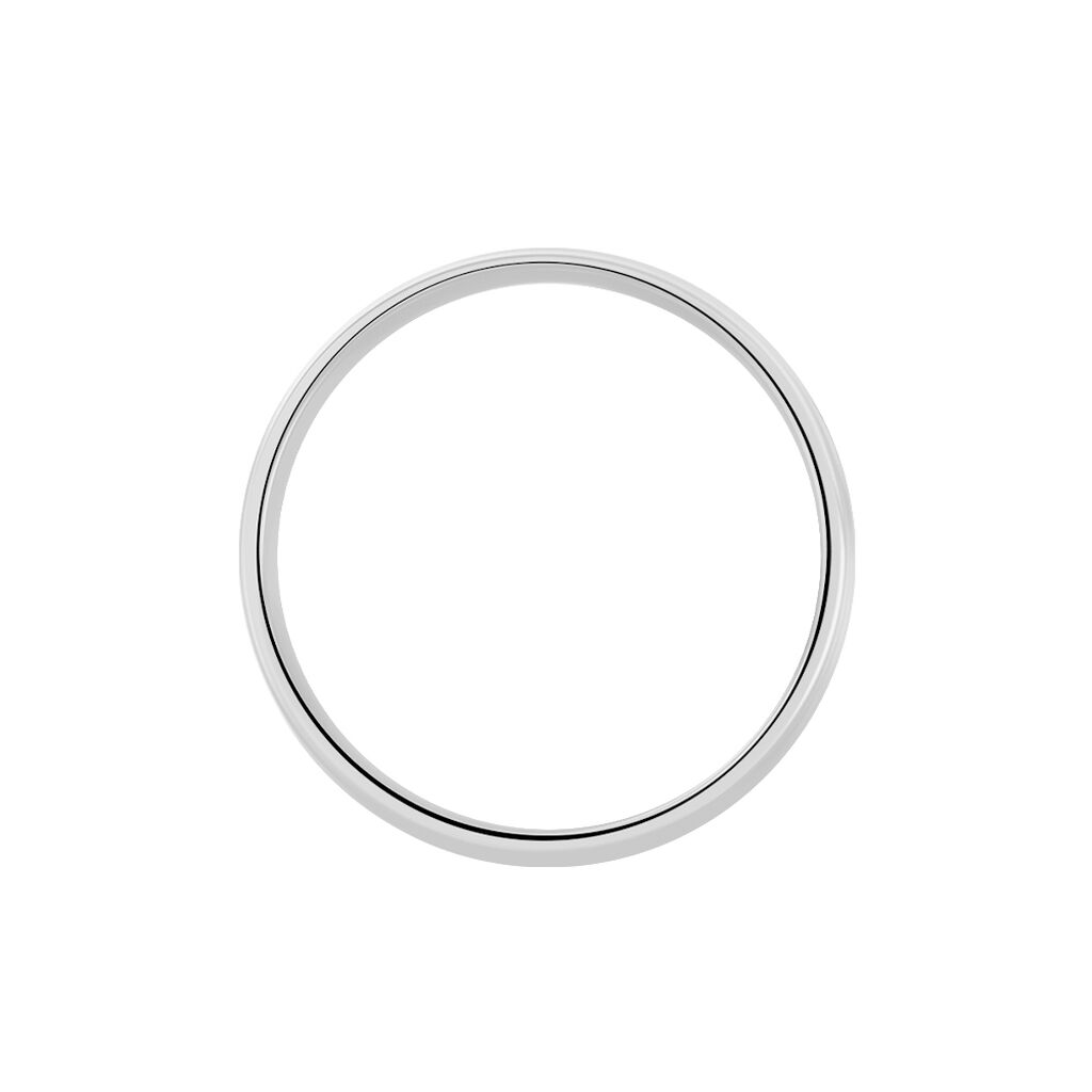 Alliance Padrig Ruban Plat Palladium Blanc - Alliances Homme | Histoire d’Or