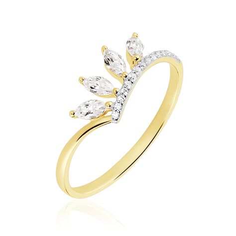 Bague Bakr Or Jaune Oxyde De Zirconium - Bagues avec pierre Femme | Histoire d’Or