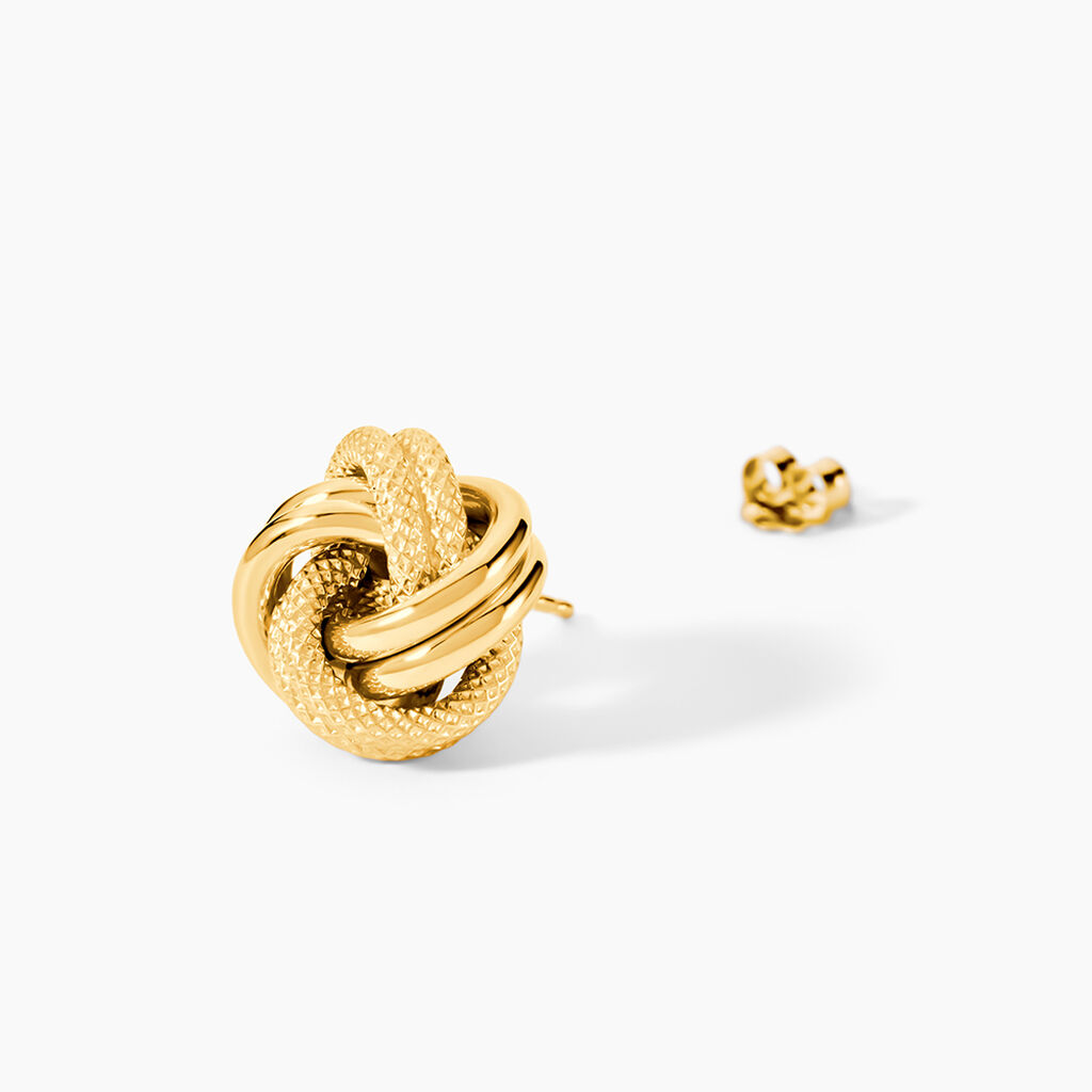 Boucles D'Oreilles Puces Gereon Or Jaune - Clous d'oreilles Femme | Histoire d&rsquo;Or