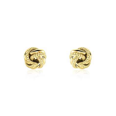 Boucles D'oreilles Puces Or Jaune Campanula - Clous d'oreilles Femme | Histoire d’Or