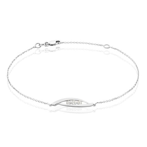 Bracelet Delphine Or Blanc Diamant - Bracelets Femme | Histoire d&rsquo;Or