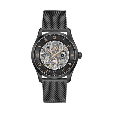 Montre Boss Principle Skeleton Noir - Montres Homme | Histoire d&rsquo;Or