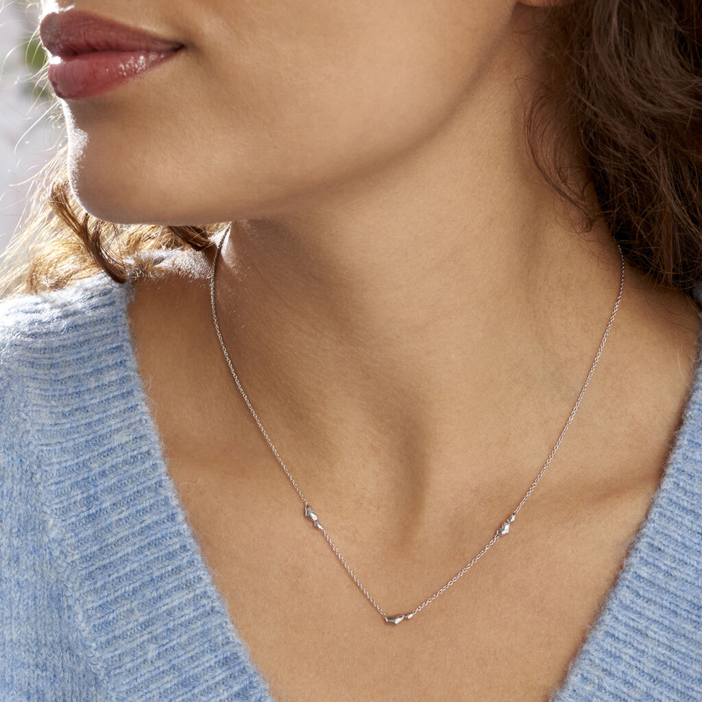 Collier Astria Argent Blanc - Colliers fantaisie Femme | Histoire d’Or