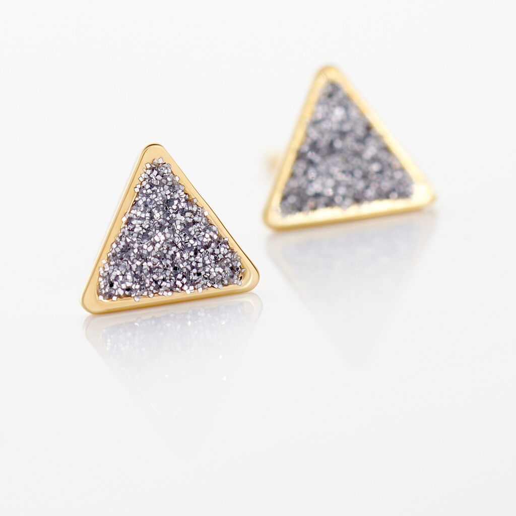Boucles D'oreilles Puces Yora Or Jaune - Clous d'oreilles Femme | Histoire d’Or