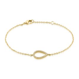 Bracelet Plaqué Or Jaune Genseric Oxydes De Zirconium - Bracelets fantaisie Femme | Histoire d’Or