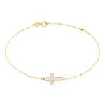 Bracelet Crescentius Or Jaune Nacre - Bracelets Communion Famille | Histoire d&rsquo;Or