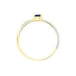 Bague Hannah Or Bicolore Saphir - Bagues solitaires Femme | Histoire d&rsquo;Or