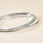 Bracelet Jonc Hugoline Argent Blanc - Bracelets joncs Femme | Histoire d&rsquo;Or