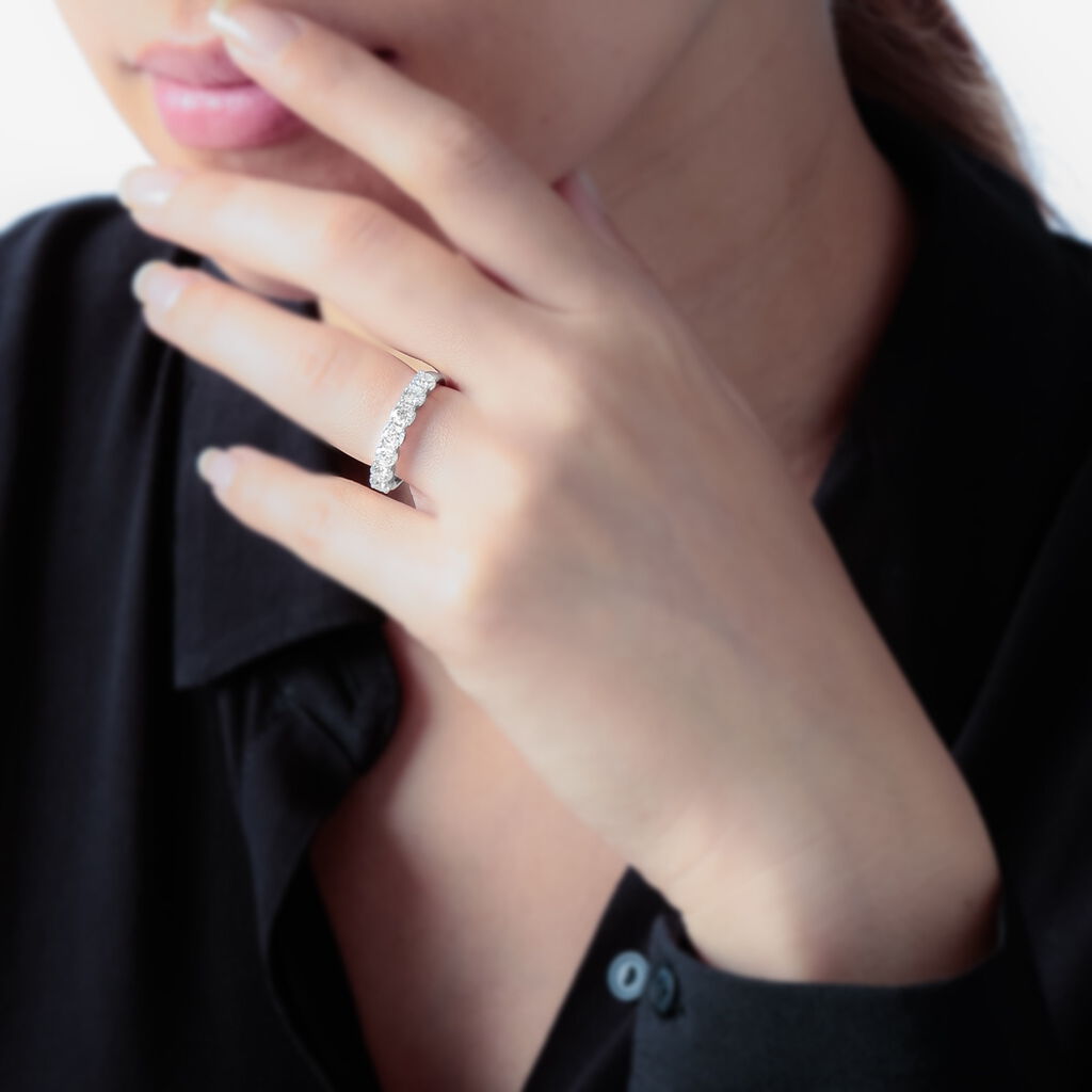 Alliance Eloise Or Blanc Diamant - Alliances Femme | Histoire d’Or