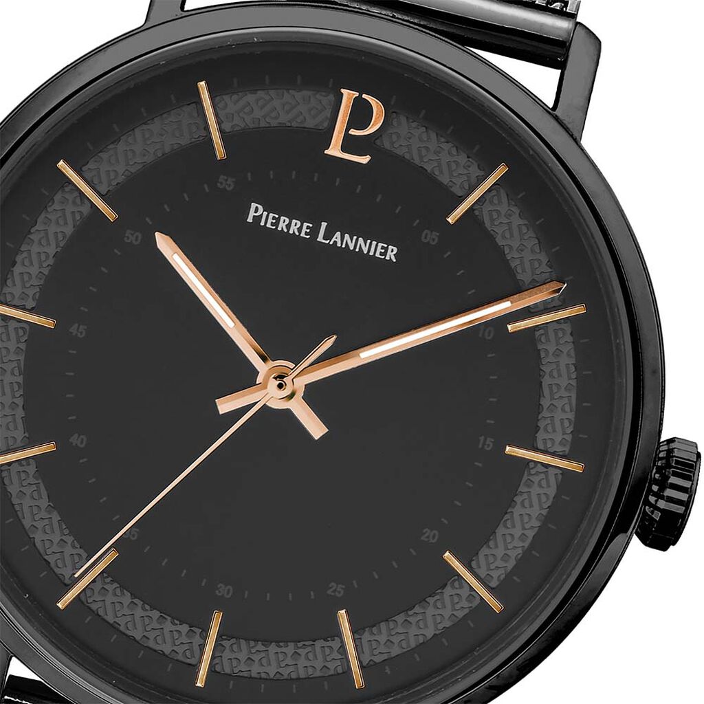 Montre Pierre Lannier Gaius Noir - Montres Homme | Histoire d’Or