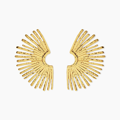 Boucles D'Oreilles Pendantes Angelique Acier Jaune - Boucles d'oreilles fantaisie Femme | Histoire d&rsquo;Or