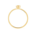 Bague Plaqu&eacute; Or Jaune Lynnha Oxyde De Zirconium - Bagues solitaires Femme | Histoire d&rsquo;Or