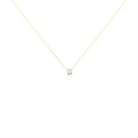 Collier Or Jaune Aphrodite Diamant Synthetique