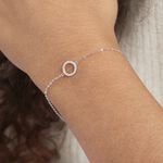 Bracelet Lim Or Blanc Oxyde De Zirconium - Bracelets Femme | Histoire d&rsquo;Or