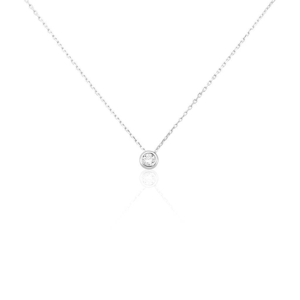 Collier Agota Or Blanc Diamant - Colliers Femme | Histoire d&rsquo;Or