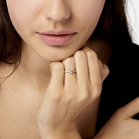 Bague Manon Or Jaune Oxyde De Zirconium - Bagues solitaires Femme | Histoire d’Or