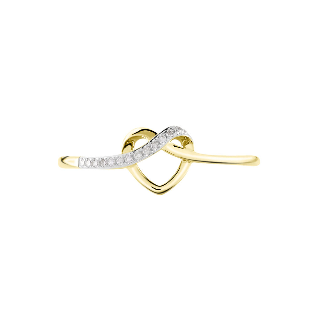Bague Mona-lisa Or Jaune Diamants - Bagues avec pierre Femme | Histoire d’Or