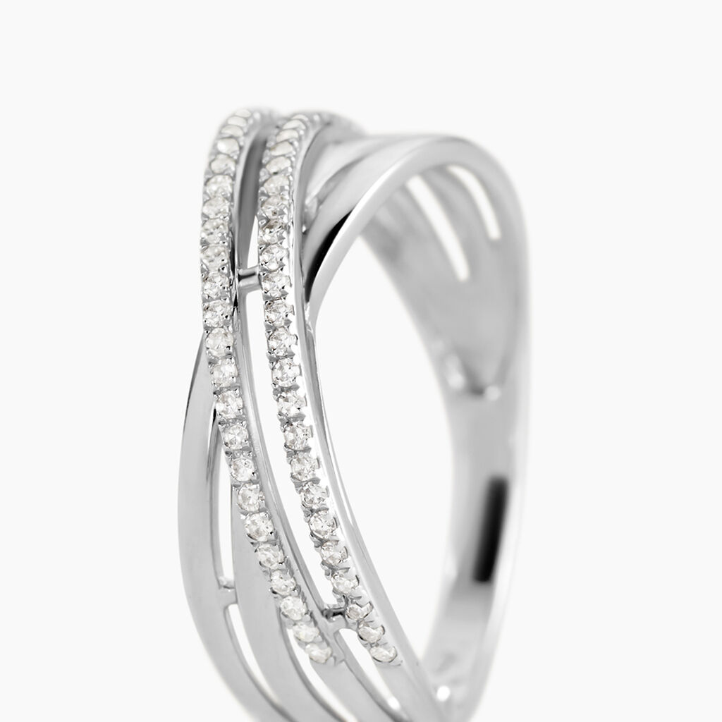 Bague Julianne Or Blanc Diamant Divers - Bagues avec pierre Femme | Histoire d&rsquo;Or