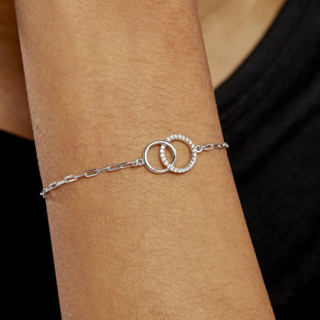 Bracelet Isabel Argent Blanc Oxyde De Zirconium - Bracelets Femme | Histoire d’Or