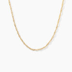 Cha&icirc;ne Imanie Maille Singapour Or Jaune - Chaines Femme | Histoire d&rsquo;Or