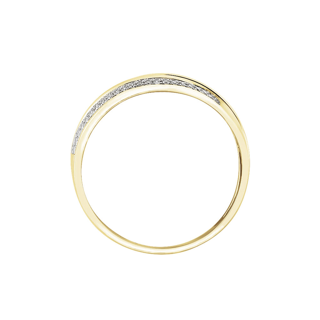 Bague Enora Or Jaune Diamant - Bagues avec pierre Femme | Histoire d’Or