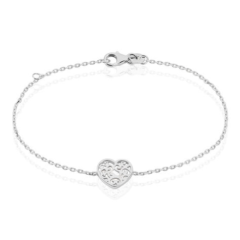 Bracelet Aelaig Argent Blanc - Bracelets Coeur Femme | Histoire d’Or