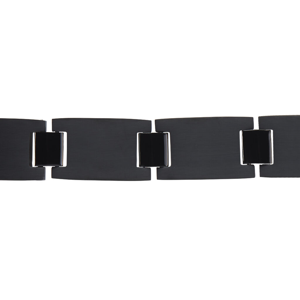 Bracelet Josua Acier Noir - Bracelets Homme | Histoire d’Or