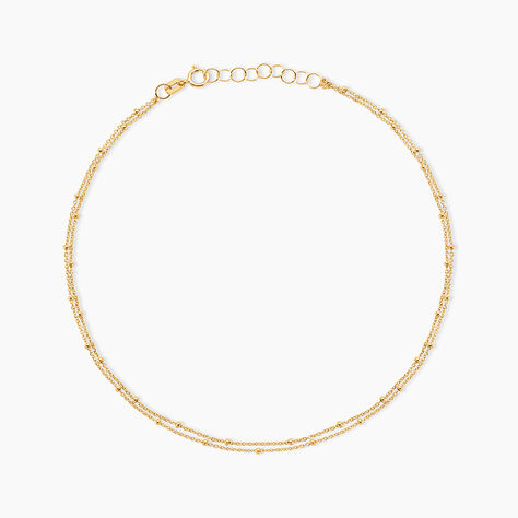 Cha&icirc;ne De Cheville Dudel Or Jaune - Cha&icirc;nes de cheville Femme | Histoire d&rsquo;Or