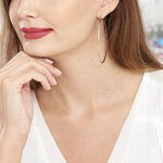 Cr&eacute;oles Argent Rose Olympia - Boucles d'oreilles cr&eacute;oles Femme | Histoire d&rsquo;Or