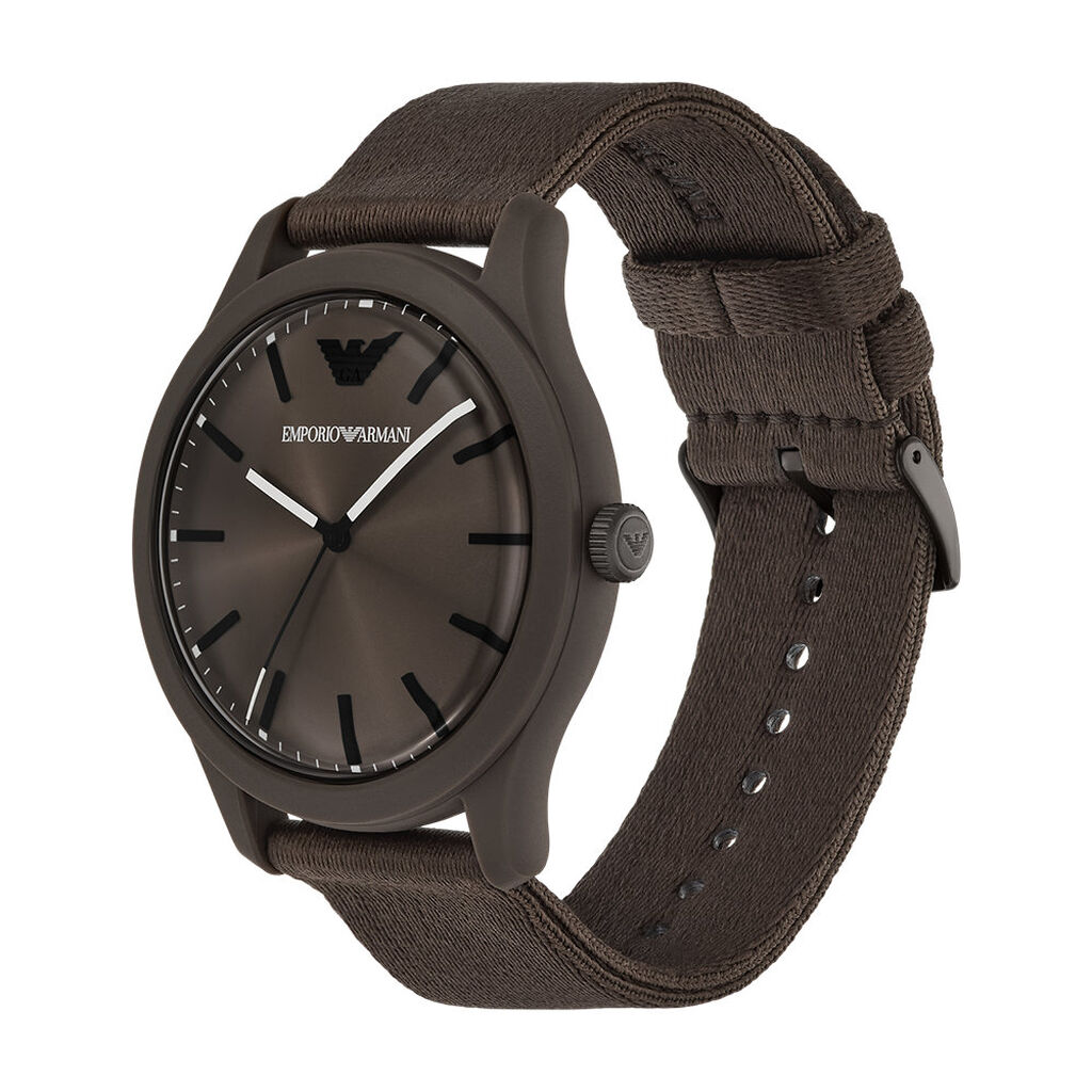 Montre Emporio Armani Marron - Id&eacute;es cadeaux Homme | Histoire d&rsquo;Or