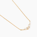 Collier Aurena Plaqu&eacute; Or Jaune Oxyde De Zirconium - Colliers Femme | Histoire d&rsquo;Or