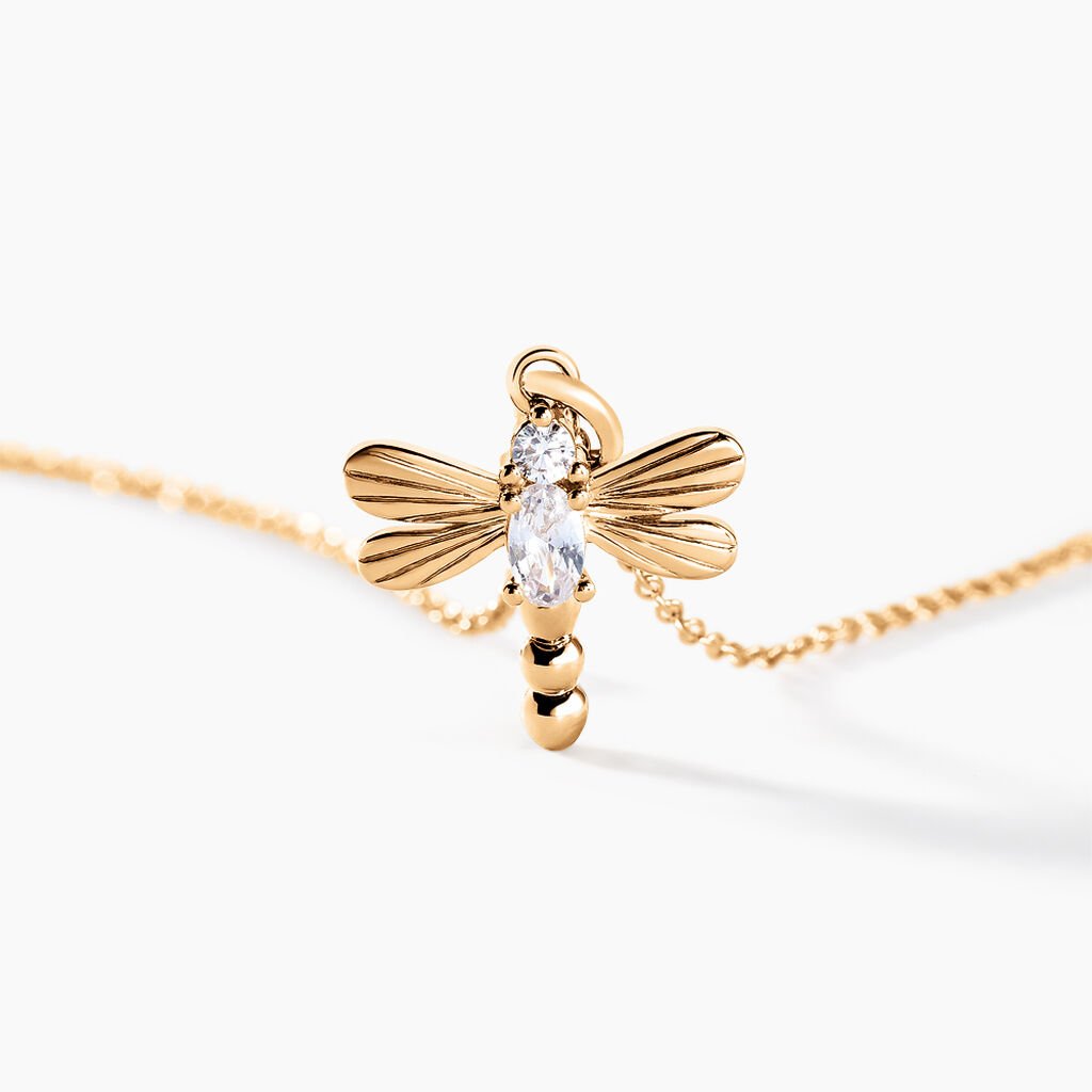 Collier Dixie Plaqué Or Doré Oxyde De Zirconium - Colliers Femme | Histoire d’Or