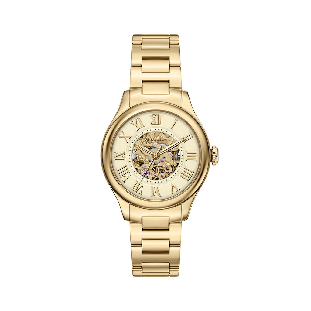 Montre Fossil Gilmore Automatic Dor&eacute; - F&ecirc;te des m&egrave;res Femme | Histoire d&rsquo;Or
