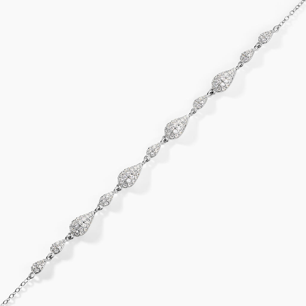 Bracelet Mademoiselle Argent Blanc Oxyde De Zirconium - Bracelets Femme | Histoire d&rsquo;Or